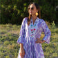 Lilac Cotton Abaya dress