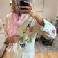 Linen Beige Cotton Abaya
