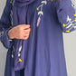 Linen fabric abaya dress