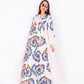 Lollibuter Abaya: Whimsical White with Colorful Embroidery