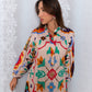 Mayya beaded colorful cotton dress