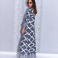 Monochrome Mirage Cotton Abaya 