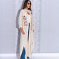 Off-White Linen Abaya dress