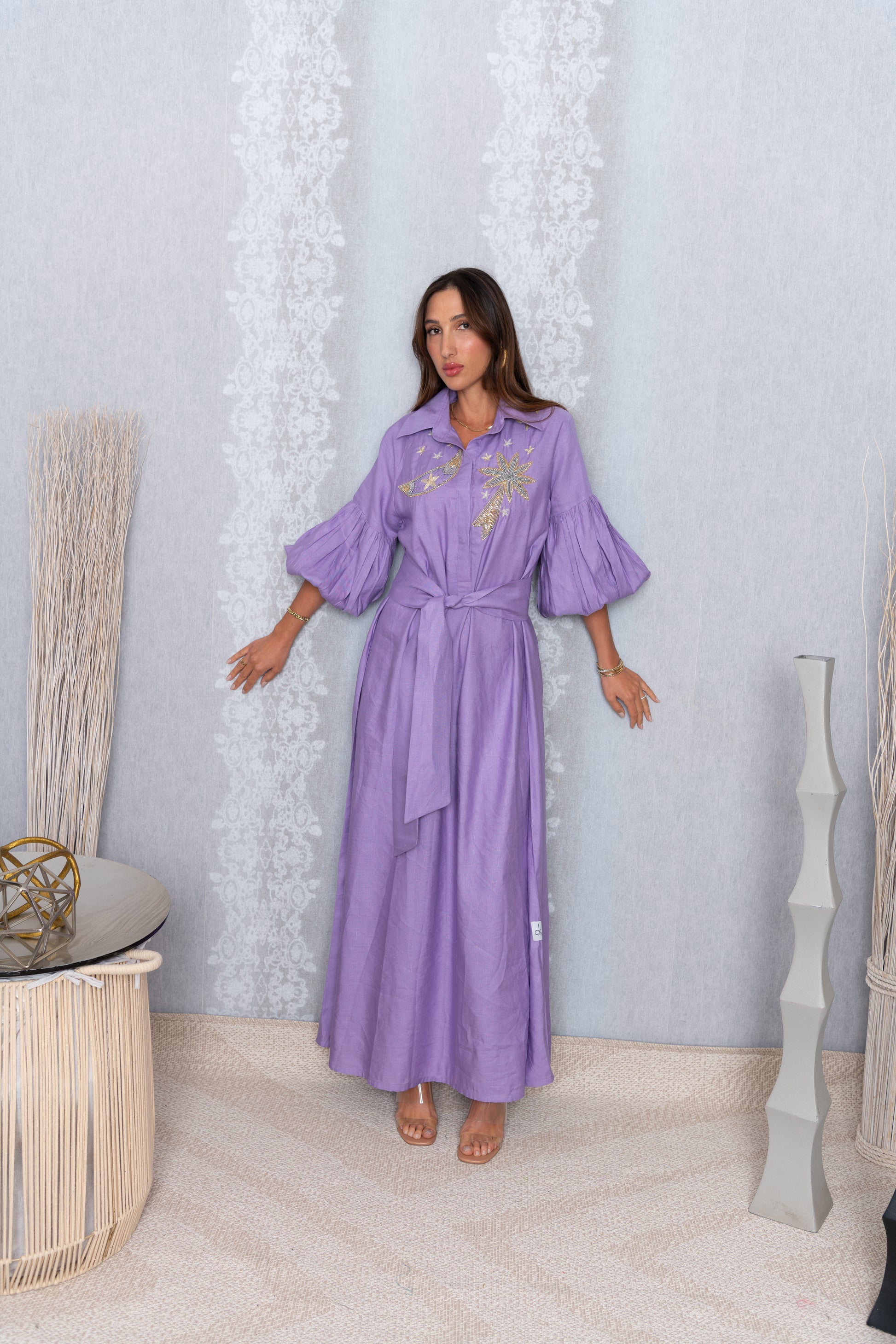Patty Moon biscose purple dress
