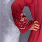 Red Brick Linen Abaya