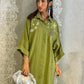 Shine Up Tawb light green Abaya dress