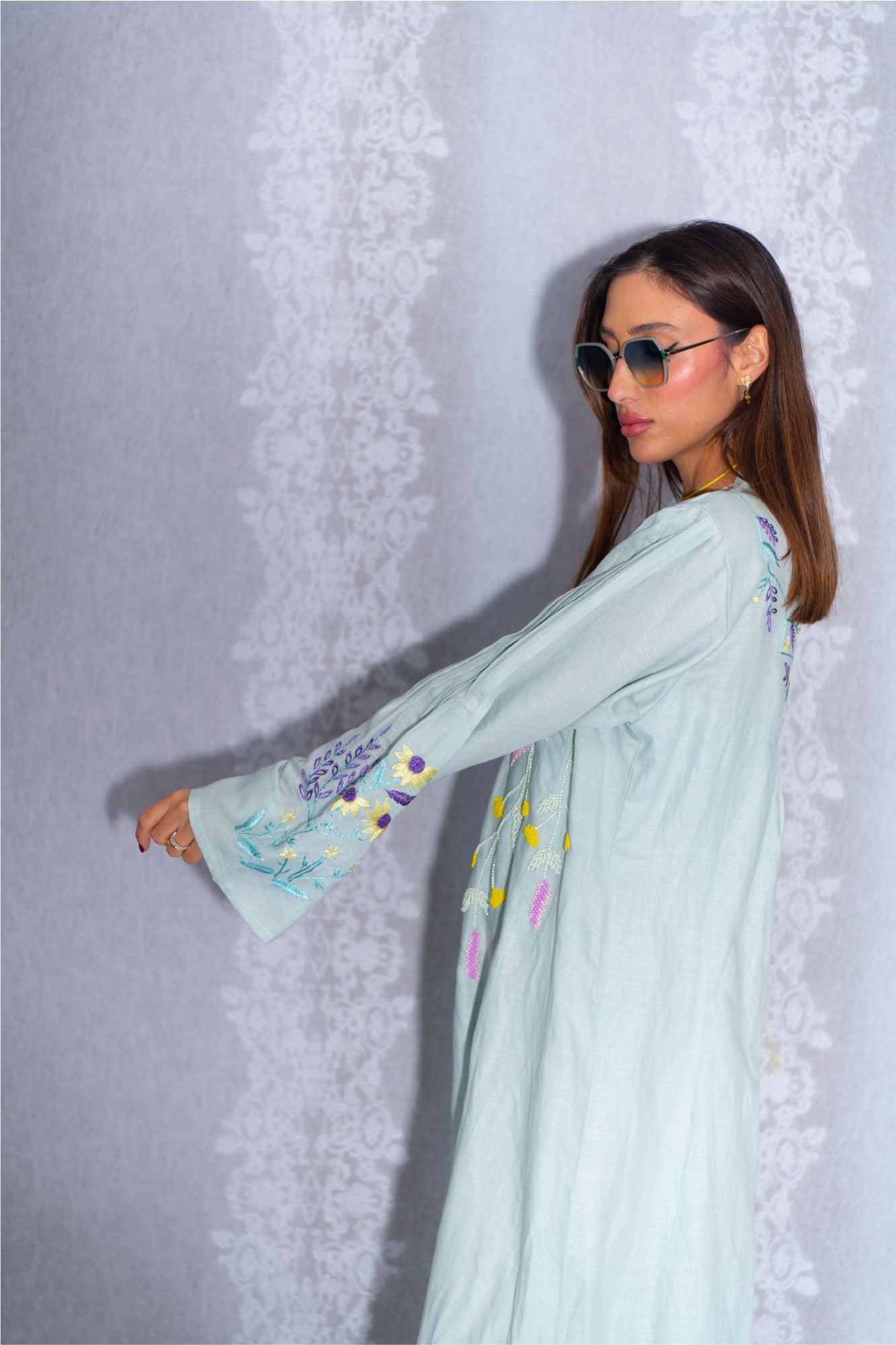 Tiffany Linen Abaya dress