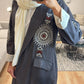 Tribal Gray abaya dress