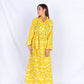 Vibrant Yellow Linen Abaya