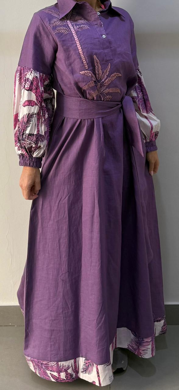 Purple Palm Dress