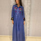 Metallic blue dress