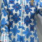 Blue daisy fleur