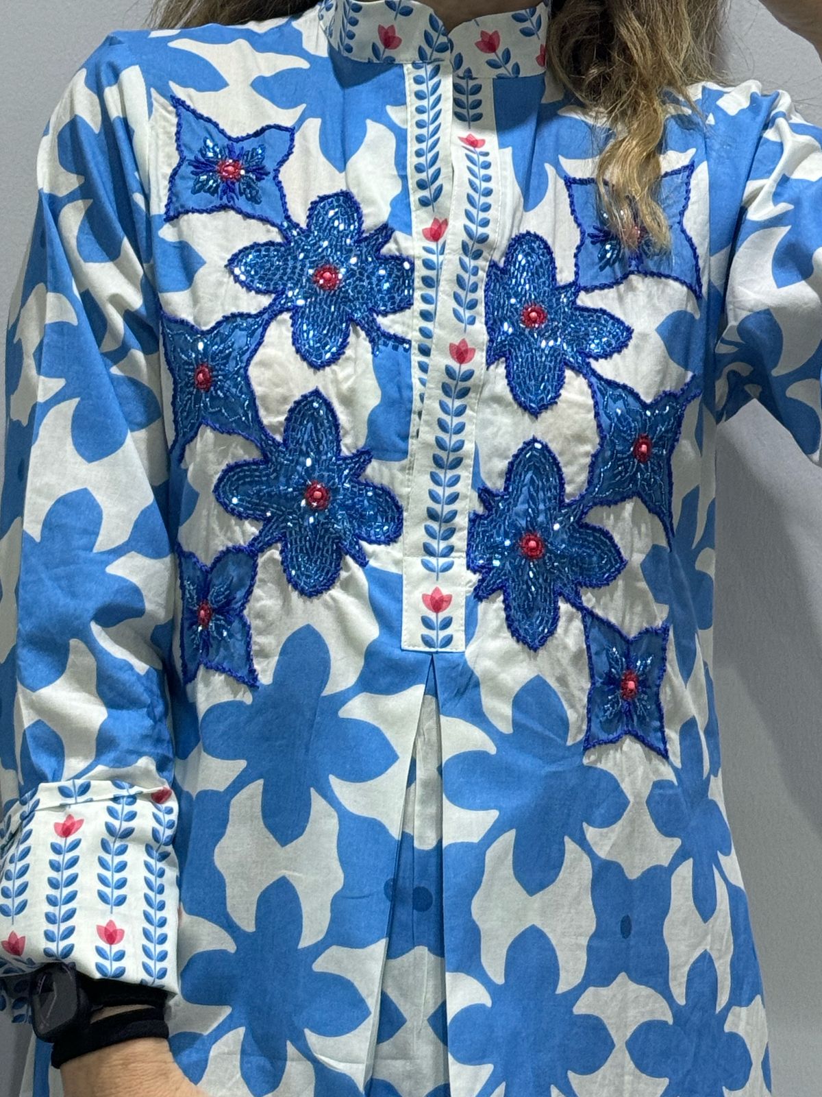 Blue daisy fleur