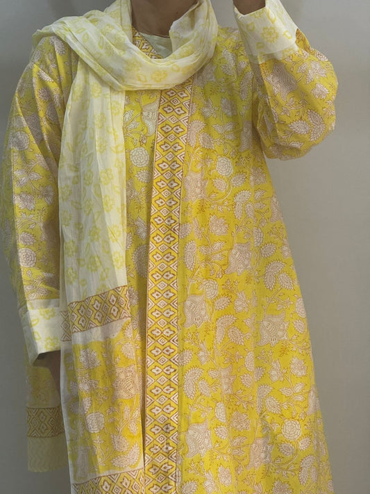 Indian Handblock Abaya