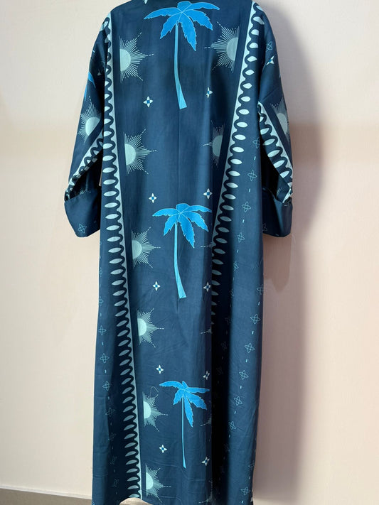 Palm Print Abaya