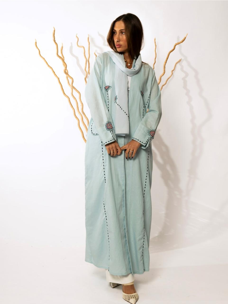 Crepe sunrise abaya