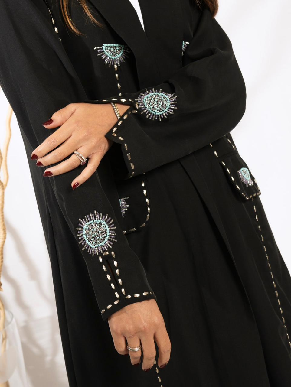 Crepe sunrise abaya