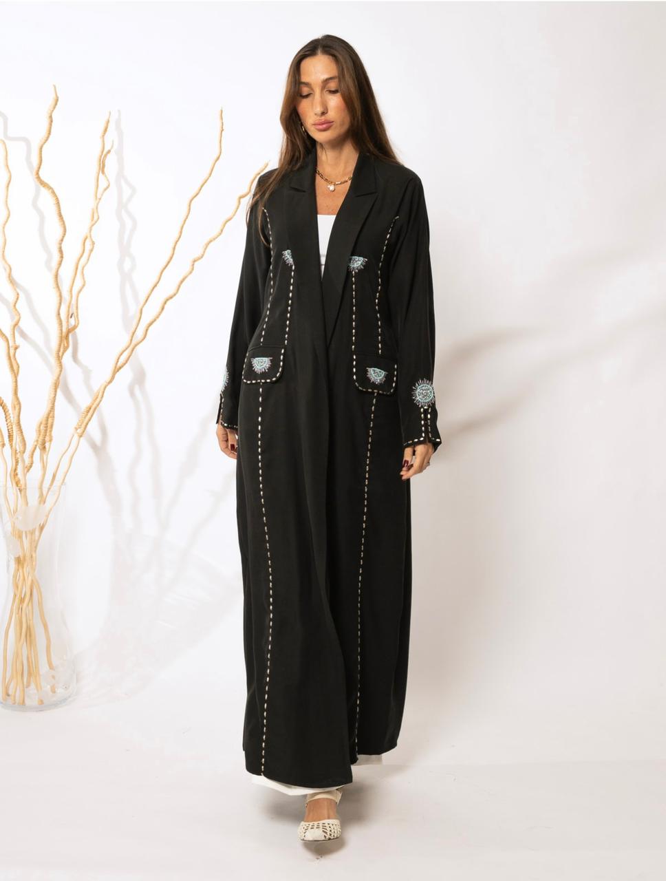 Crepe sunrise abaya