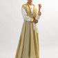 Flairly striped abaya