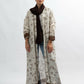 Brown garden linen abaya
