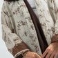 Brown garden linen abaya
