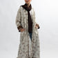 Brown garden linen abaya