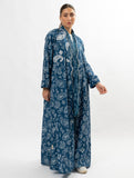Paisley blue and white