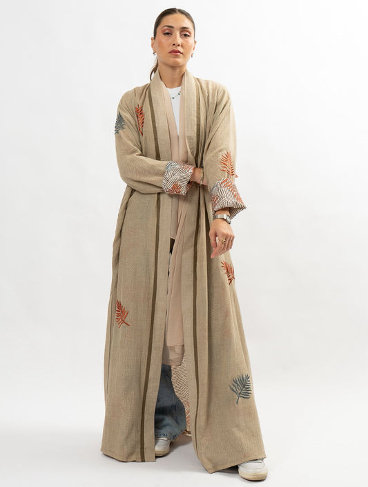 Double face cotton abaya