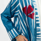 Striped blue flower