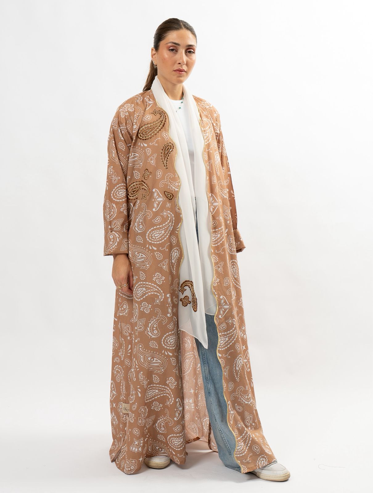 Paisley beige brown