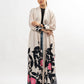 Pink & black garden Silk