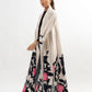 Pink & black garden Silk