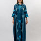 Blue palm dress
