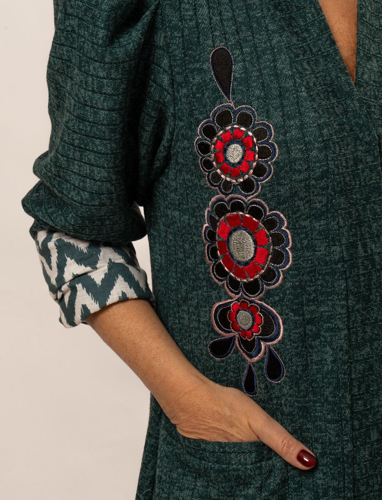 Wool green  Wool dress