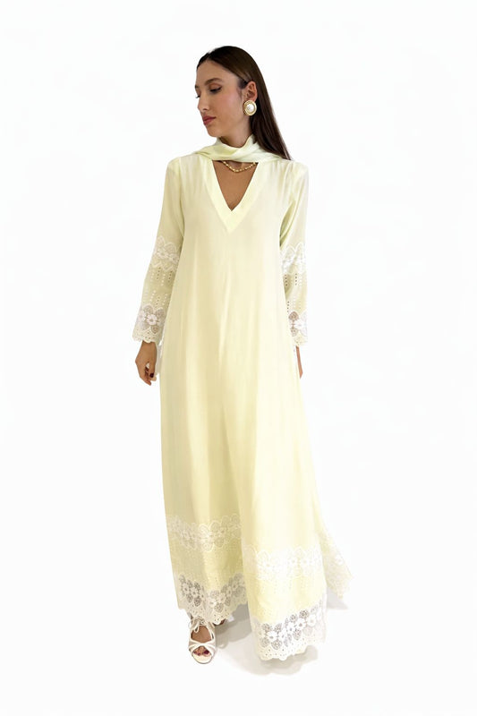 Lemon dentelle dress