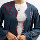 Denim heart Abaya