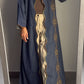Denim heart Abaya