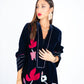 black velvet abaya