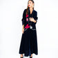 black velvet abaya dress