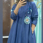 blue Abaya dress