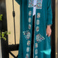 blue Dunia Softwashed Linen abaya