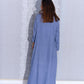blue denim abaya dress