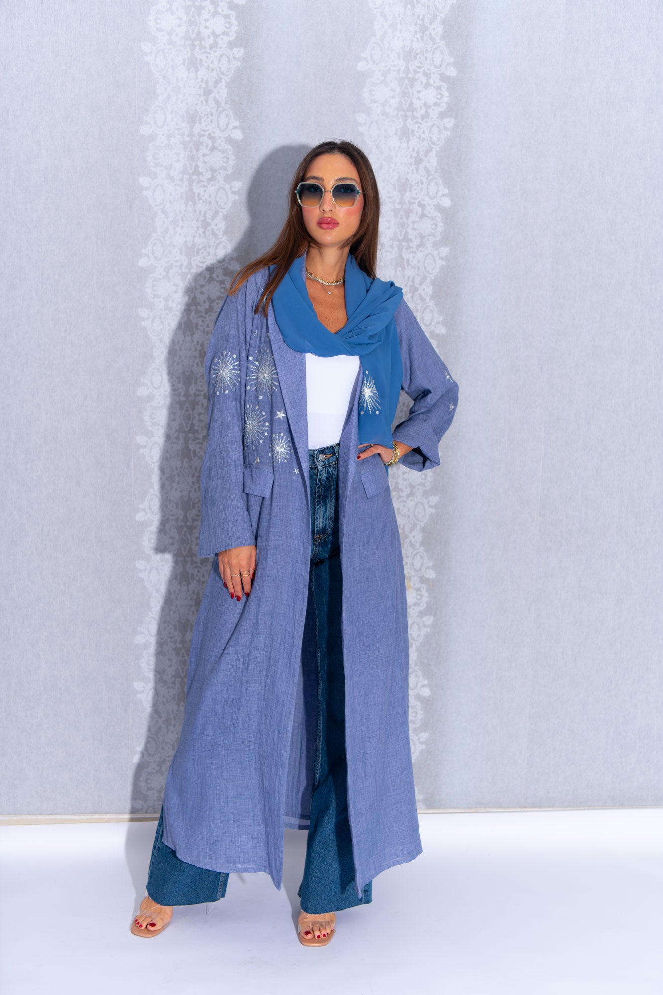 blue jeans abayas