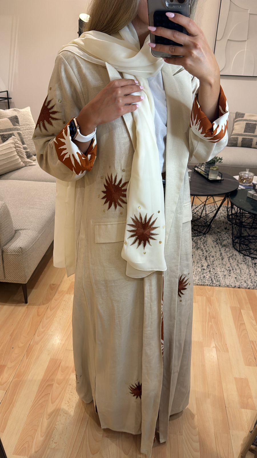 brown abaya dress