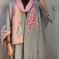 Leaf style dandy Cotton Abaya