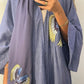 purple Cotton Abaya dress